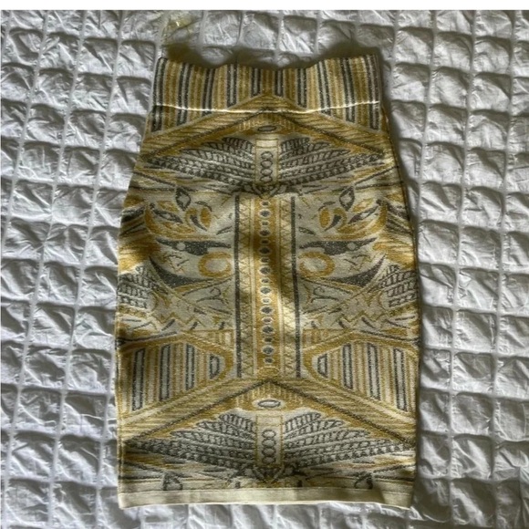 Wow couture knit printed pencil midi skirt - Picture 5 of 6